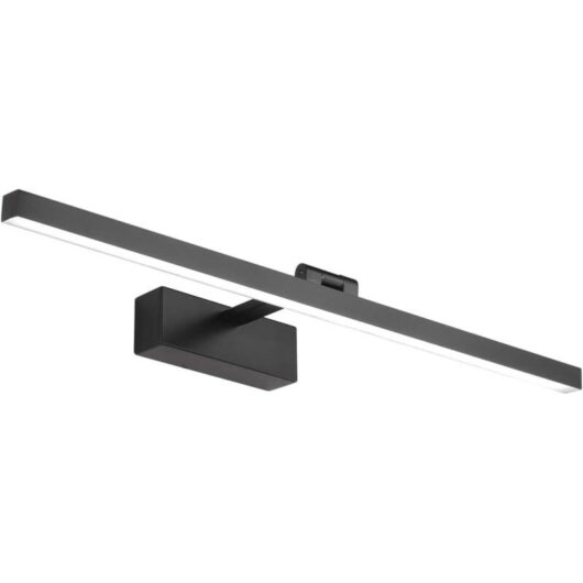 LED Bathroom Mirror Light 60cm, 14W, IP44 Waterproof Wall Lamp 180° Rotatable, Modern Mirror Light, Cool White 6000K, Schwarz