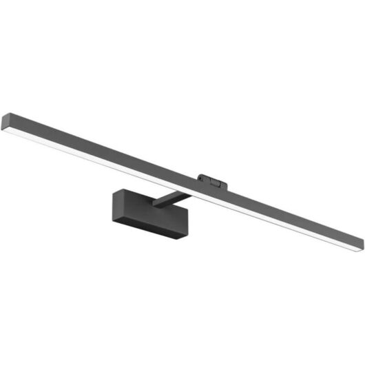 LED Bathroom Mirror Light IP44 16W 1170lm Cabinet Lamp Modern Indoor Wall Light Fixture 4000K for Mirror Cabinet Table Toilet Furniture, Black-