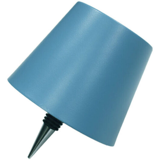 LED Desk Lamp with Charger and Bottle Holder - Blue
