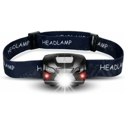 LED Headlamps, USB Rechargeable Waterproof IP65 Headlamp with Zoomable Work Light, 4 Modes Torch for Outdoor.