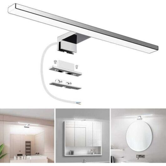 LED Mirror Light, 4000K Neutral White, Bathroom Cabinet Lighting, Waterproof, Flicker-Free, 30cm