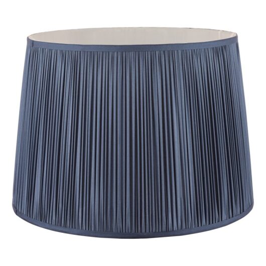 Laura Ashley Hemsley Silk Shade In Blue Finish 40.5cm/16 inch