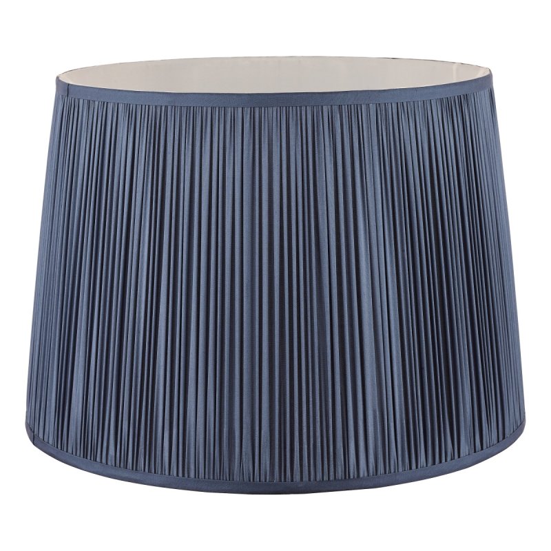 Laura Ashley Hemsley Silk Shade In Blue Finish 40.5cm/16 inch