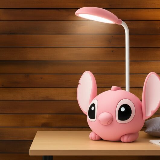 Lilo & Stitch LED Desk Lamp with Pencil Sharpener - Foldable, Energy Efficient, Kids' Table Light | Wowcher