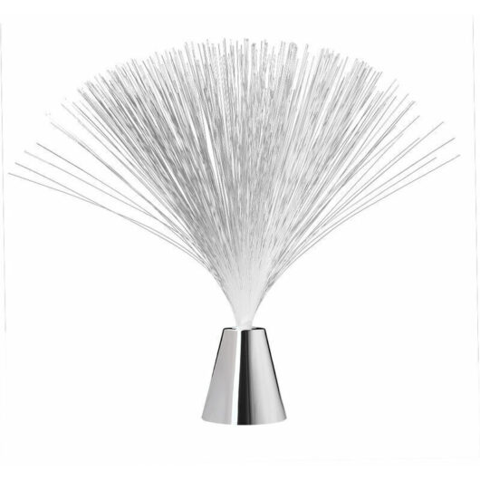 Linghhang - Fiber Optic Lamp - Color Changing led Fiber Optic Rotating Desk Lamp - Battery Operated Light - for Kids Bedroom, Night Light and Perfect