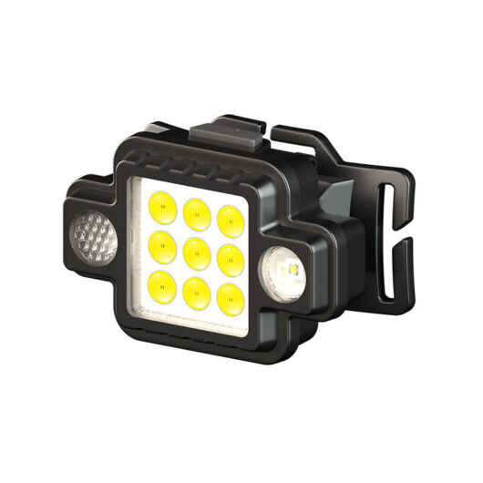 Linghhang - Magnetic Headlamp Ultra Light usb Headlamp cob Red and Blue Outdoor Head Lamp Work Light Flashlight