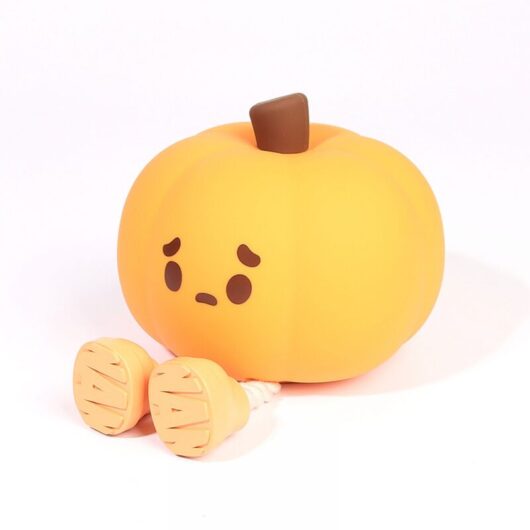 Linghhang - Small Pumpkin led Night Light, Dimmable Silicone Bedside Lamp, Rechargeable Touch Night Light for Halloween Decoration