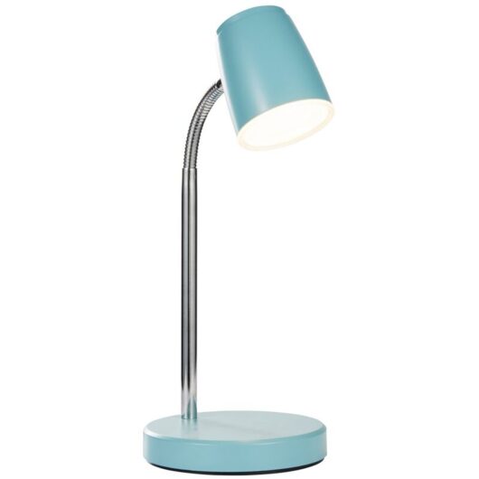 Litecraft - Glow Table Lamp 3.5 Watt Integrated led Adjustable Task Light - Blue