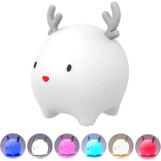 Longziming - Baby Touch Night Light 7 Colors usb Rechargeable Can Be Timed Night Light Kids Deco Lamp For Christmas Decoration Kids Room Birthday Gift