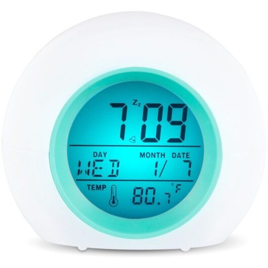Longziming - Digital alarm clocks for kids, digital led night light alarm clock lamp, cartoon bedroom, digital alarm clock, night light