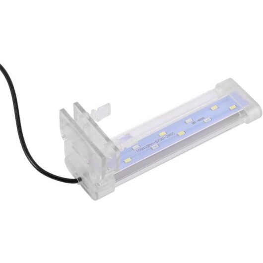 Memkey - Adjustable Clip Lamp Aquarium Lighting Fish Tank Soft Arm Glass Lights Base led Light Lamp Plant Lighting with Clip for Aquarium Fish Tank