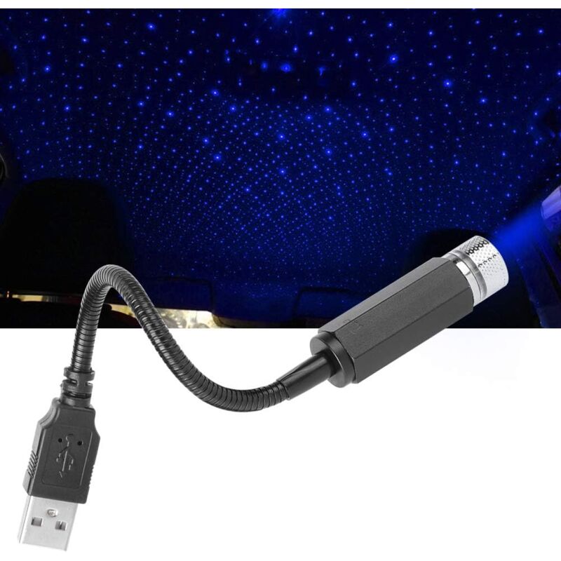 Memkey - Car Starry Sky, Car Interior Lights, usb Ambient Lights, led Roof Atmosphere Light for Car Roof (Light Purple Blue)