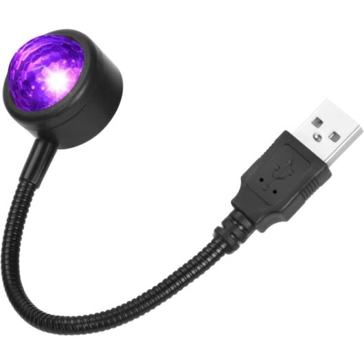 Memkey - usb Roof Lamp for Car, Mini Romantic usb led Car Interior Lights with 4 Colors and 9 Adjustable Modes, Plug and Play usb Lamp for Atmosphere