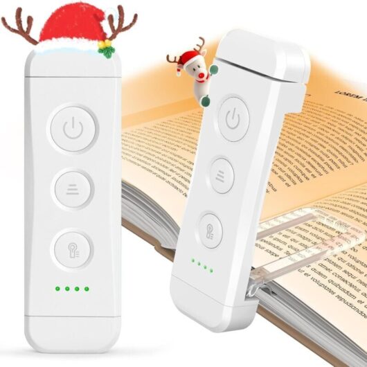 Mumu - Rechargeable Reading Lamp, Bedside Reading Lamp, 3 Warm Colors x 5 Brightness Levels, Compact and Durable, E-Reader Gift. Reading Lamp