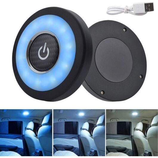 Never used] Car Interior Lights, 12V Universal Reading Lights, Night Light Dome Lamp, Magnetic Dome Lights, Auto Car Roof Ceiling, Bright White Ice