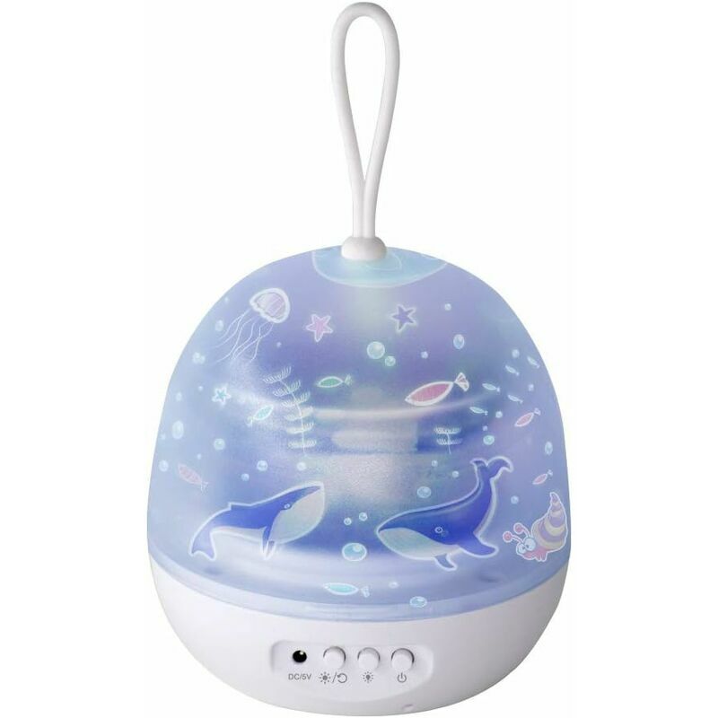 Night Light Projection Lamp Universe Star Projector Night Light 360 Degree Rotation Colorful Sea World Light Gifts for for Kids