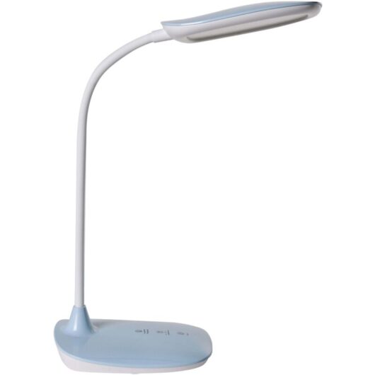 Office Desk Lamp Blue Table Lighting Reading Computer Lamp Adjustable Arm Stepless Dimmer CCT Function HYDRA