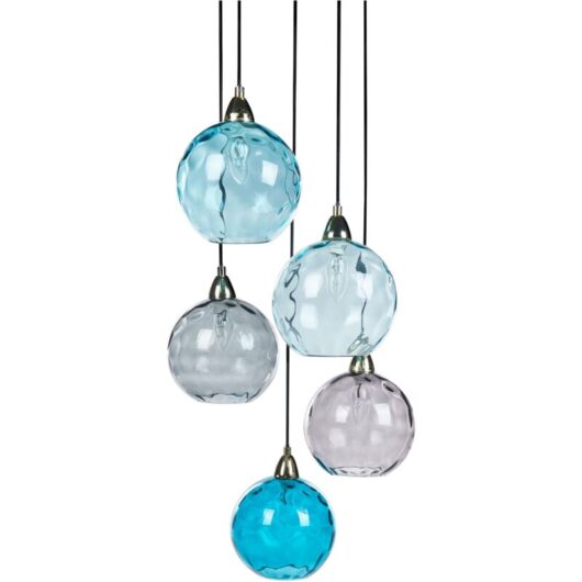 Pendant Lamp PABELLON Glass Blue
