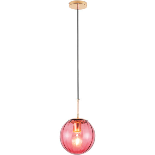 Privatefloor - Retro Ceiling Lamp - Colored Ball Pendant Lamp - Rumi Pink