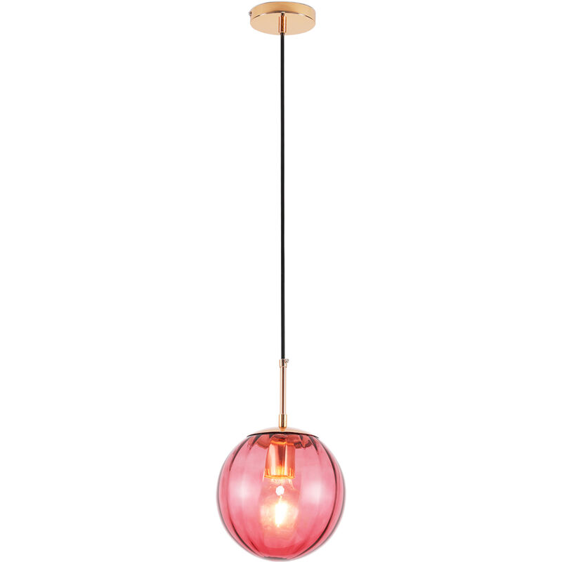 Privatefloor - Retro Ceiling Lamp - Colored Ball Pendant Lamp - Rumi Pink