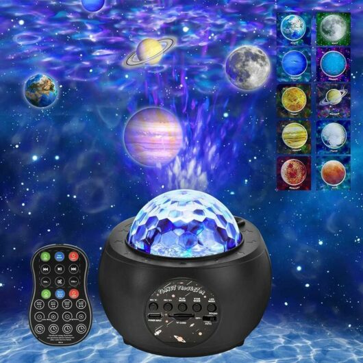 Projector Sky Night Light Kids led Star Projection Lamp Galaxy Projector with Remote Control Timer Music Speaker Player for Christmas Party New Year