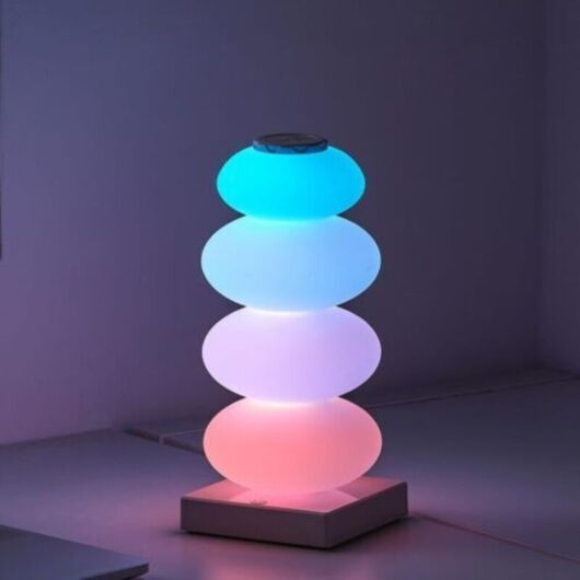 RGB mood lamp with touch dimmer, modern LED table lamp 3000K + 16 changing colors, mood lamp, bedside lamp for bedroom, living room, children's room