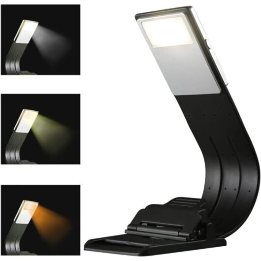 Reading Lamp, LED Reading Light, 3 Colors, Book Light, Bedtime Reading Lamp, Flexible Desk Lamp, Perfect for Reading, LED Light for Reading