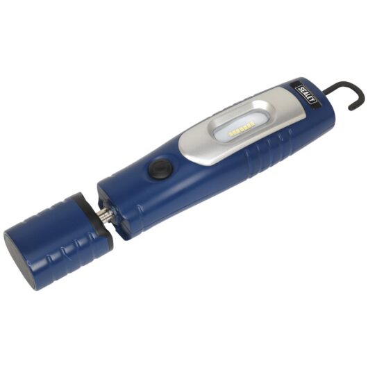 Sealey Rechargeable 360° Inspection Lamp 7 Smd + 3W Led Li-ion Blue