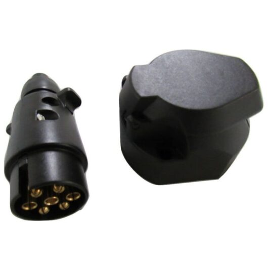 Securefix Direct - 7 Pin Trailer Plug & Socket - Lights Wiring Connector Caravan