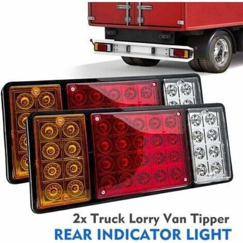 Set of 2 car taillights, 36 LEDs, 12V