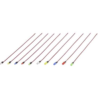 TRU COMPONENTS TC-6649284 LED set Yellow, Blue, Red, Green, White Circular 3 mm, 5 mm