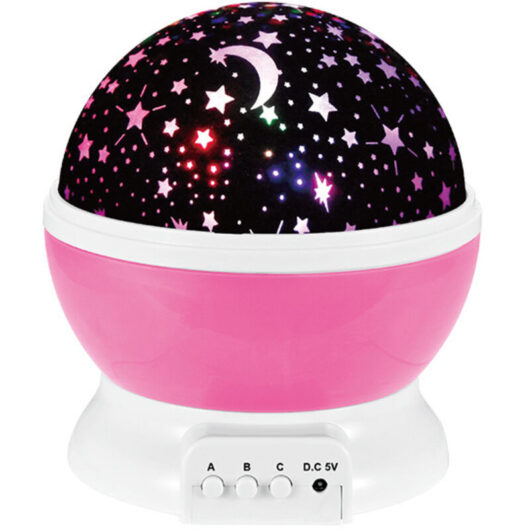 Tinor - Children's Night Light Star Projection 360° Rotation Projector Lamp Ceiling Light, Led Baby Night Light 8 Color Modes, Gift for Baby, Star