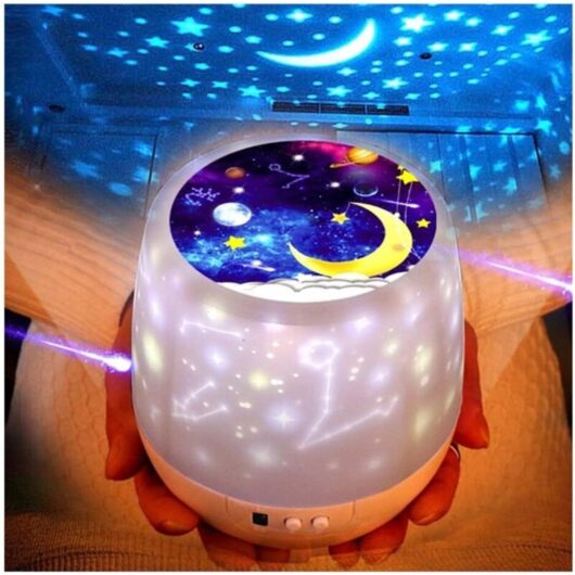 Tinor - Music Projector Lamp for Kids, Nursery Rotating Star Lamps for Kids Stars