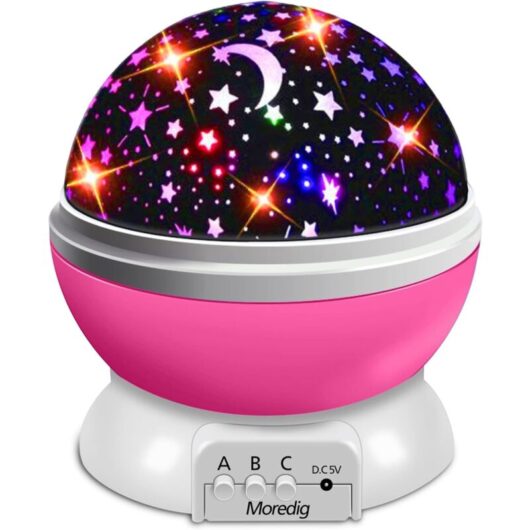 Tinor - Star Night Light Ceiling Projection, 360° Rotation Night Light, Projector Lamp