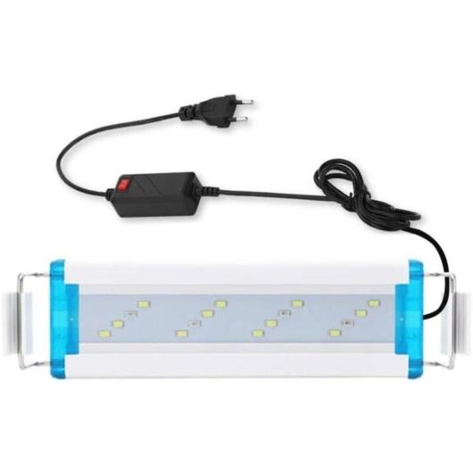 Tinor - led Aquarium Lighting, led Aquarium Lamp, 18-58cm Very Slim led Aquarium Lamp for Lighting