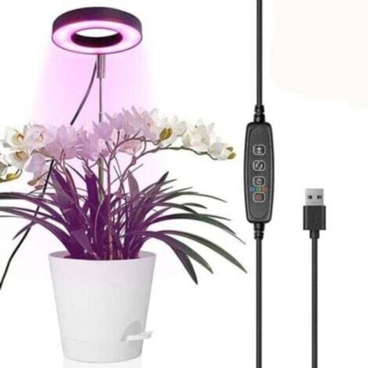 Tricolour horticultural lamp red, blue and white, 45 W, 256 full spectrum LEDs for hydroponic cultivation, suitable for plants and vegetables.