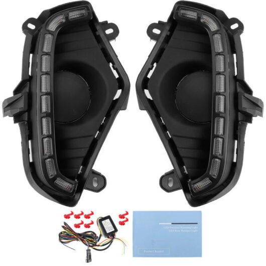 White, yellow, and blue LED daytime running lights, tricolor light suitable for the 2019-2020 RAV4