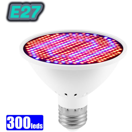 Winter red and blue spectrum plant growth light E27 300 beads