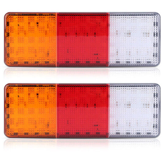x 12V 75 LED rear lights for trailer, truck, boat, waterproof lamp, indicator,